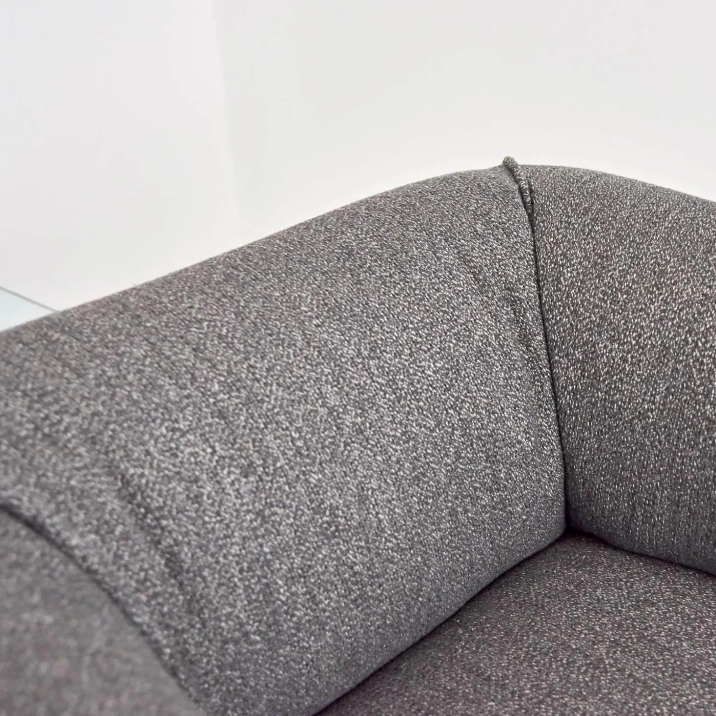 Sessel Mia Bezugsstoff Dune Grau Basis Drehbar Mit Rückholmechanismus