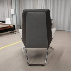 Sessel My Chair 248-10 C Bezug Kerala 7696 Shadow Seitenteile Vintage 1410 Cigar Gestell Schwarzchrom