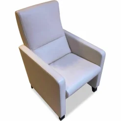 Sessel Navy JR 4080 Fest Celia Pearl Fuß Holz Braun