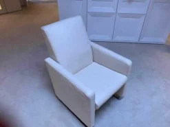 Sessel Navy JR 4080 Mobil Leder Celia Pearl Kufe Chrom