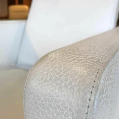 Sessel Navy JT-4080 - AC63BA Leder Fuerte Weiß