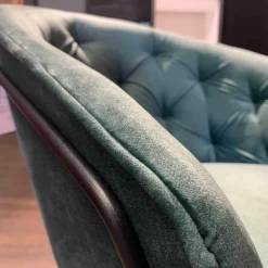 Sessel Noa Stoff 450 Deluxe Dark Green Gestell Schwarz