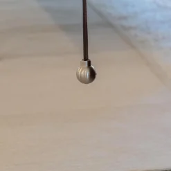 Sessel Normal Leder 2212 Dunkelbraun Gestell Buche Matt Gebeizt Inklusive Hocker Und Kopfkissen