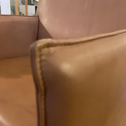 Sessel Noto Leder 922 Cognac Mit Rollen Und Filzgleitern