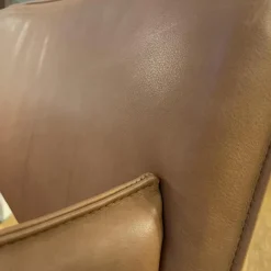 Sessel Noto Leder 922 Cognac Mit Rollen Und Filzgleitern