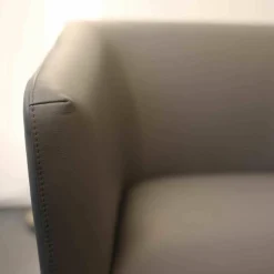 Sessel Occasional Lounge Chair Leder Premium L40 Granit