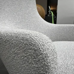 Sessel Repos 210 746 00 Stoff Nubia F100 Creme Sierragrau Grau Gestell Poliert