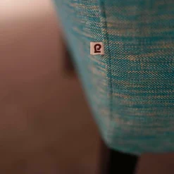 Sessel Salotto 55872 Stoff Celina Türkis 76743 Füße Buche Massiv Schwarz