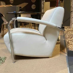 Sessel Scylla Stoff Vanilla 965-100 Gestell Chrom