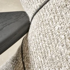 Sessel Shinzo Mit Hocker Leder Savannah 7883 Platin Rücken Kernleder Saddel Black