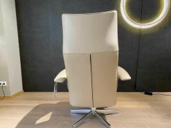 Sessel Square Multi Move Medium Leder Celia Mastica Beige mit Verstellfunktion