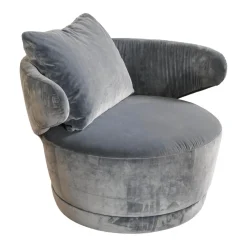 Sessel Trick XXL Bezug Stoff U3105H Grau Inklusive Rückenkissen