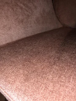 Sessel Turtle Stoff Velvety 1456 32 Peach Rosa Drehgestell Schwarz Lackiert Mit Hocker Und Verstellbarer Lehne