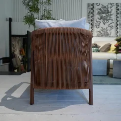 Sessel Und Sofa Crono Bezug Stoff Creme Gestell Nussbaum