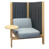 Sessel Velum Mit Rück- und Seitenwand und Tisch