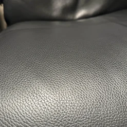 Sessel View M Bezug Cori Schwarz Untergestell Signature Metall Poliert Holz Schwarz Inklusive Hocker