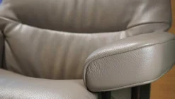 Sessel View M Leder Batick Mole Braun Füße Classic Wenge Gebeizt Mit Power Leg And Back