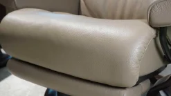 Sessel View M Leder Batick Mole Braun Füße Classic Wenge Gebeizt Mit Power Leg And Back