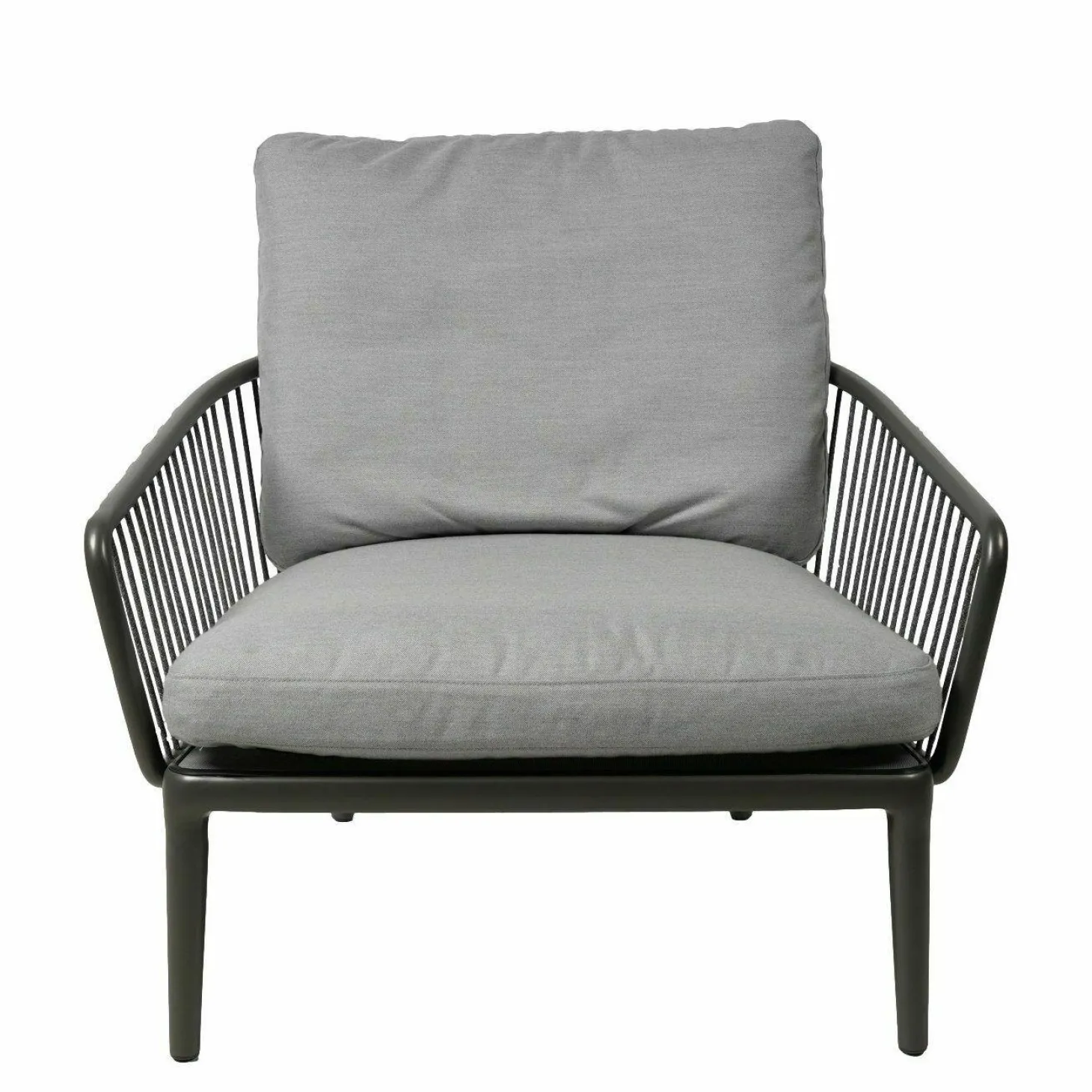 Sessel Yoko Outdoor Bezug Platingrau 12.751 Gestell Aluminium Anthrazit Matt Mit Hocker