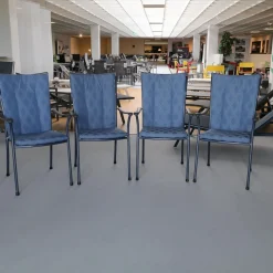 Sesselgruppe Luxor Mit Sesselauflage Lorenzo Gestell Azur Mit Applikation Graphit