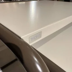 Set Beistelltische B97 Gestell TS 8005 Lackiert Schokobraun Braun Platte Decklack TS 3005 Warmgrau Grau