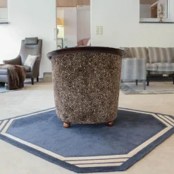 Sichtholzsessel Julietta Stoff Montagna 3344 Braun Graubeige