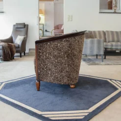 Sichtholzsessel Julietta Stoff Montagna 3344 Braun Graubeige