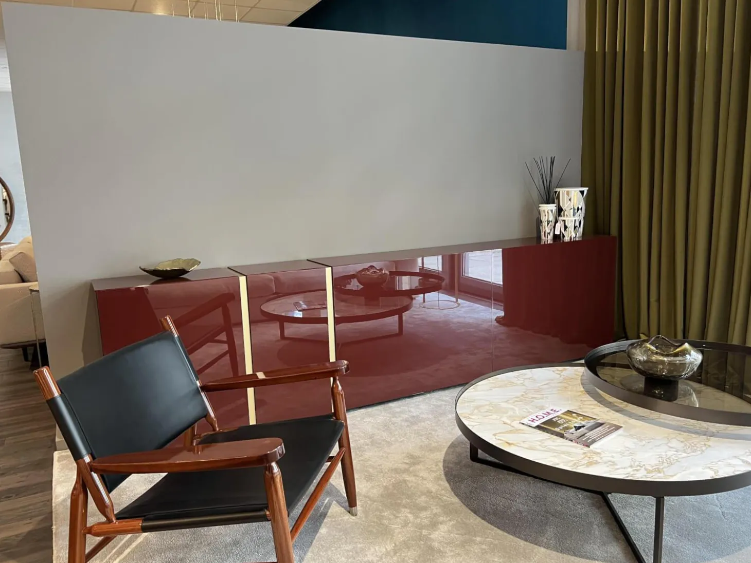 Sideboard Alea Beere Hochglanz Abdeckplatten Abnehmbar Magnetisch