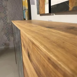 Sideboard Alleskönner Astiger Nussbaum Birke Natur Geölt Keramik Brunno