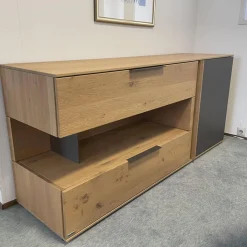 Sideboard Avida Holz Natur Grau