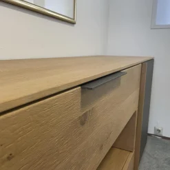 Sideboard Avida Holz Natur Grau