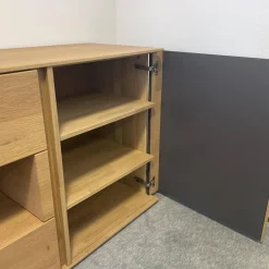 Sideboard Avida Holz Natur Grau