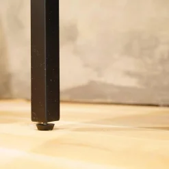 Sideboard Barney Außen Bananenblatt Grau Gefärbt Innen Lack Schwarz Metallgestell Pulverbeschichtet Schwarz