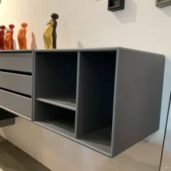 Sideboard Basis Lack Fiord Grafic Black Snow Anthracite