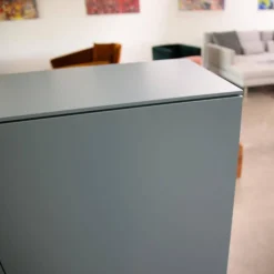 Sideboard Case Lack Graublau Grau Blau Matt Push To Open