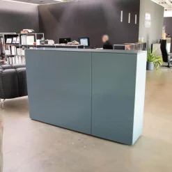 Sideboard Case Lack Graublau Grau Blau Matt Push To Open