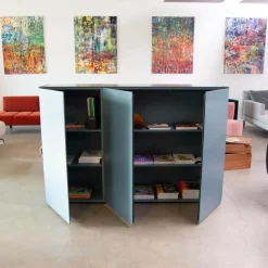 Sideboard Case Lack Graublau Grau Blau Matt Push To Open