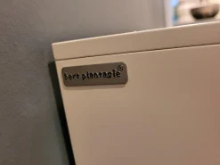 Sideboard Face TV-Möbel Seidenglanz Weiß Dunkles Holz