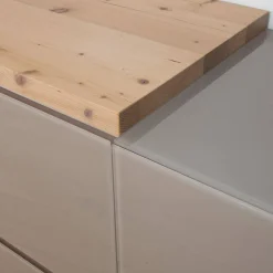 Sideboard Fineline Fichte Altholz Bianco Glas Farbe 408 Terra