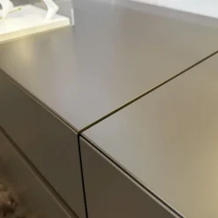 Sideboard GAP Lack Terra Grau Braun Matt Mit Griffmodulen Chrom