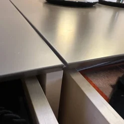 Sideboard GAP Lack Terra Grau Braun Matt Mit Griffmodulen Chrom