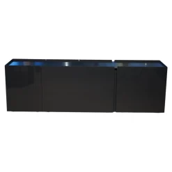 Sideboard Jorel J 4036 Korpus Lack Matt 21 Anthrazit Front Glas Optiwhite Anthrazit S21 Lackiert