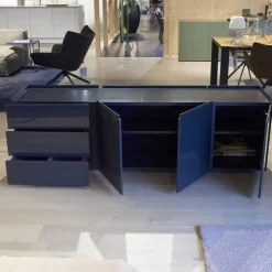 Sideboard Jorel J 4036 Korpus Lack Matt 21 Anthrazit Front Glas Optiwhite Anthrazit S21 Lackiert