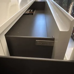 Sideboard Just Cube Bold Front Lack Weiß Korpus Lack Anthrazit