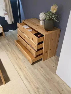 Sideboard Kommode Lunetto Zirbe Massiv Roh