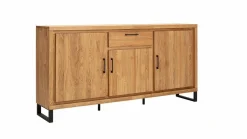Sideboard 771034-M EN Farmingdale Light Eiche Natur Massiv Geölt