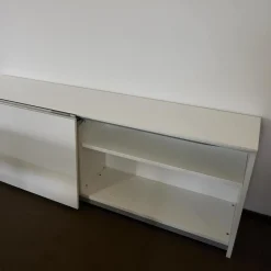 Sideboard M9 Lack Premium Weiß Griff Aluminium Eloxiert Inklusive Einrichtungsset