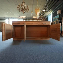 Sideboard Massivholz Buchenholz Massiv Bügelgriffe Silberfarben