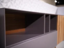 Sideboard Mileto Astnussbaum Massiv Lack Zartbitter Anthrazit Inklusive Beleuchtung