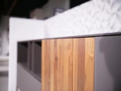 Sideboard Mileto Astnussbaum Massiv Lack Zartbitter Anthrazit Inklusive Beleuchtung